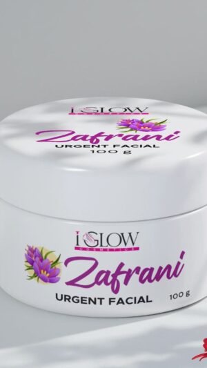 Zafrani Urgent Facial with Saffron for Instant Glow & Brightening – Anti‑Aging Facial Cream 100g – iGlow Pakistan