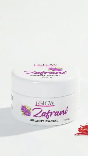 Zafrani Urgent Facial with Saffron for Instant Glow & Brightening – Anti‑Aging Facial Cream 100g – iGlow Pakistan